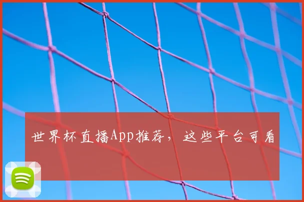 世界杯直播App推荐,这些平台可看