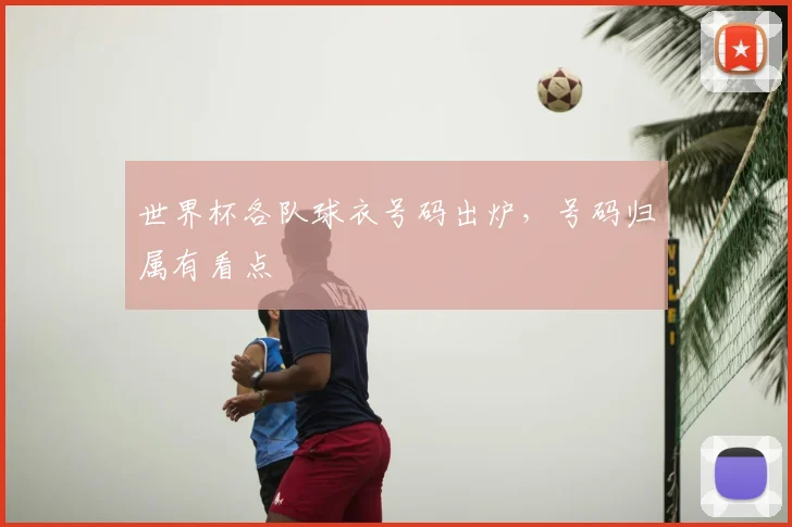 世界杯各队球衣号码出炉，号码归属有看点
