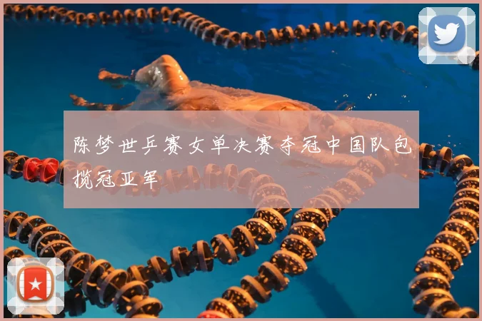 陈梦世乒赛女单决赛夺冠中国队包揽冠亚军